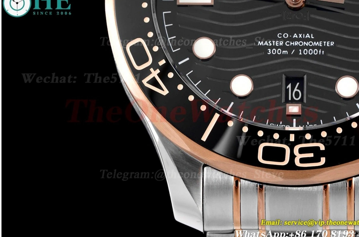 SS 300m Dial 42mm Seamaster Black A8800 JVSF RG 0226